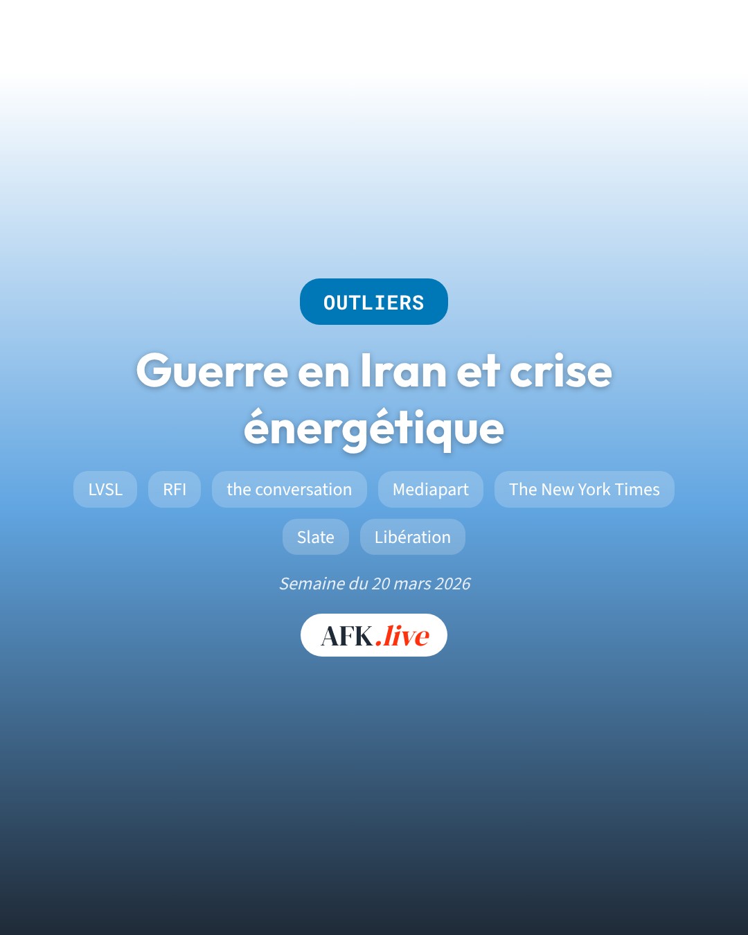Guerre en Iran et crise énergétique